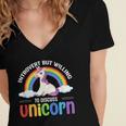 Anti Social Introvert Unicorn Lover Unicorns Women's Jersey Short Sleeve Deep V-Neck Tshirt Anti Social Introvert Unicorn Lover Unicorns Women's Jersey Short Sleeve Deep V-Neck Tshirt