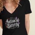 ANTISOCIAL BUTTERFLY Introvert Women's Jersey Short Sleeve Deep V-Neck Tshirt ANTISOCIAL BUTTERFLY Introvert Women's Jersey Short Sleeve Deep V-Neck Tshirt