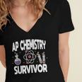 AP Chemistry Survivor Graduation 2024 High School Women's Jersey Short Sleeve Deep V-Neck Tshirt