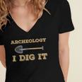 Archeology I Dig It Graduation Archaeology Shirt Women's Jersey Short Sleeve Deep V-Neck Tshirt