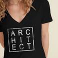 Architect Graduation Men & Women Architects Square Women's Jersey Short Sleeve Deep V-Neck Tshirt