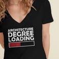 Architecture Degree Loading Graduation Student Women's Jersey Short Sleeve Deep V-Neck Tshirt