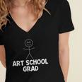 Artist Shirt Art School Grad Graduation Shirt Women's Jersey Short Sleeve Deep V-Neck Tshirt