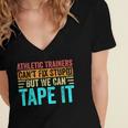 Athletic Trainers Fix Stupid Sports Graduation Vintage Women's Jersey Short Sleeve Deep V-Neck Tshirt