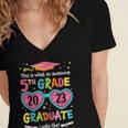 Awesome 5th Grade Graduate Looks Like Class 2023 Graduation Women's Jersey Short Sleeve Deep V-Neck Tshirt