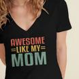 Awesome Like My Mom For Graduation Day Women's Jersey Short Sleeve Deep V-Neck Tshirt