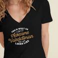 This Is What An Awesome Valedictorian Looks Like Graduation Women's Jersey Short Sleeve Deep V-Neck Tshirt