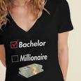 Bachelor Graduation Women's Jersey Short Sleeve Deep V-Neck Tshirt
