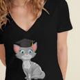 Bachelor Master Cats Graduation 2026 Graduate Women's Jersey Short Sleeve Deep V-Neck Tshirt