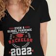 Bachelors Graduation 2022 Degree Bachelor Graduate Women's Jersey Short Sleeve Deep V-Neck Tshirt