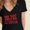 Bar Exam Law School Graduation Study T-Shirt Women's Jersey Short Sleeve Deep V-Neck Tshirt