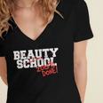 Beauty School Graduation Class Of 2018 Women's Jersey Short Sleeve Deep V-Neck Tshirt