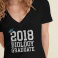 Biology Graduation Shirt 2018 Science Biology Graduate Women's Jersey Short Sleeve Deep V-Neck Tshirt