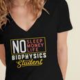 Biophysics Major Student Shirt Graduation College Women's Jersey Short Sleeve Deep V-Neck Tshirt