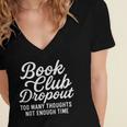Book Club Droppout Introvert Reader Tee Women's Jersey Short Sleeve Deep V-Neck Tshirt Book Club Droppout Introvert Reader Tee Women's Jersey Short Sleeve Deep V-Neck Tshirt