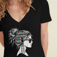 Bookworm Book Nerd Librarian Bookish Librarian Women's Jersey Short Sleeve Deep V-Neck Tshirt