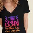 BSN Graduation Bachelors Science In Nursing 2023 Nurse Women's Jersey Short Sleeve Deep V-Neck Tshirt