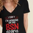 BSN Nurse Graduation Essentials BSN Nursing School Student Women's Jersey Short Sleeve Deep V-Neck Tshirt