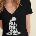 Burrow Prairie Dog Word Art Introvert Nature Retreat Men Women Kids Women's Jersey Short Sleeve Deep V-Neck Tshirt Burrow Prairie Dog Word Art Introvert Nature Retreat Men Women Kids Women's Jersey Short Sleeve Deep V-Neck Tshirt