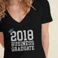 Business Major Shirt 2018 Business Graduation Graduate Women's Jersey Short Sleeve Deep V-Neck Tshirt