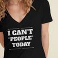 I Can't People Today Anti-Social Introvert Women's Jersey Short Sleeve Deep V-Neck Tshirt I Can't People Today Anti-Social Introvert Women's Jersey Short Sleeve Deep V-Neck Tshirt
