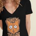 Cat Lover Antisocial Too Close Introvert People Hater Women's Jersey Short Sleeve Deep V-Neck Tshirt Cat Lover Antisocial Too Close Introvert People Hater Women's Jersey Short Sleeve Deep V-Neck Tshirt