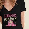 Certified Homebody Trendy Frog Introvert Women's Jersey Short Sleeve Deep V-Neck Tshirt Certified Homebody Trendy Frog Introvert Women's Jersey Short Sleeve Deep V-Neck Tshirt