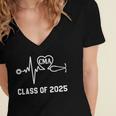 Certified Medical Assistant CMA Graduation Class Of 2025 Women's Jersey Short Sleeve Deep V-Neck Tshirt