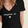 Chapter 12 Book Lovers Readers & Authors 12th Birthday Women's Jersey Short Sleeve Deep V-Neck Tshirt Chapter 12 Book Lovers Readers & Authors 12th Birthday Women's Jersey Short Sleeve Deep V-Neck Tshirt