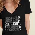 Cheerleading Senior Night Cheer Senior 2025 Graduation 38 Women's Jersey Short Sleeve Deep V-Neck Tshirt