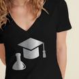 Chemistry Science Degree Graduation Women's Jersey Short Sleeve Deep V-Neck Tshirt