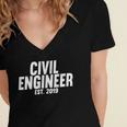Civil Engineer Graduation Shirt New Civil Engineer Women's Jersey Short Sleeve Deep V-Neck Tshirt