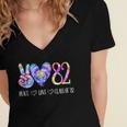 Class Of 1982 Shirt Tie Dye Senior Graduation Class Reunion Women's Jersey Short Sleeve Deep V-Neck Tshirt
