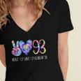 Class Of 1993 Shirt Tie Dye Senior Graduation Class Reunion Women's Jersey Short Sleeve Deep V-Neck Tshirt
