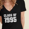 Class Of 1995 High School College Graduation Reunion T-Shirt Women's Jersey Short Sleeve Deep V-Neck Tshirt