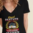 Class Of 2018 Graduation Tshirt For Partner Of Graduate Women's Jersey Short Sleeve Deep V-Neck Tshirt