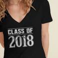 Class Of 2018 Senior Graduation Year Idea s T-Shirt Women's Jersey Short Sleeve Deep V-Neck Tshirt