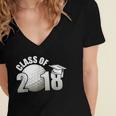 Class Of 2018 Shirts Graduation Senior Golf Women's Jersey Short Sleeve Deep V-Neck Tshirt