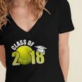 Class Of 2018 Shirts Graduation Senior Tennis Shirt Women's Jersey Short Sleeve Deep V-Neck Tshirt