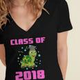 Class Of 2018 Turtle Shirt Graduation Kids Women's Jersey Short Sleeve Deep V-Neck Tshirt