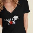 Class Of 2021 Graduation For Him Her Bowling Women's Jersey Short Sleeve Deep V-Neck Tshirt