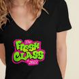 Class Of 2022 Future Fresh Senior 90's TV Style Graduation Women's Jersey Short Sleeve Deep V-Neck Tshirt