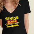 Class Of 2022 Senior 2000s Animated Movie Style Graduation Women's Jersey Short Sleeve Deep V-Neck Tshirt