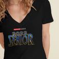 Class Of 2022 Senior Retro Movie Marvelous Graduation Grad Women's Jersey Short Sleeve Deep V-Neck Tshirt