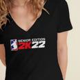 Class Of 2022 Senior Year Gamer Style Graduation For Grad Women's Jersey Short Sleeve Deep V-Neck Tshirt