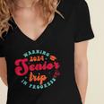 Class Of 2024 Senior Trip In Progress Graduation Trip Women's Jersey Short Sleeve Deep V-Neck Tshirt