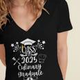 Class Of 2025 Culinary Graduate Culinary Chef Graduation Women's Jersey Short Sleeve Deep V-Neck Tshirt