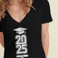 Class Of 2025 Done Graduation For Him Her Women Men Women's Jersey Short Sleeve Deep V-Neck Tshirt