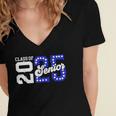 Class Of 2025 Senior 2025 Back To School Graduation Party Women's Jersey Short Sleeve Deep V-Neck Tshirt