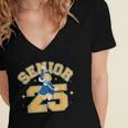 Class Of 2025 Senior 2025 Graduation Senior Boys Girls Women's Jersey Short Sleeve Deep V-Neck Tshirt